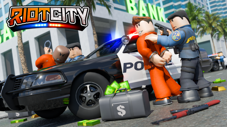 Riot City Prison Escape official Roblox cover art